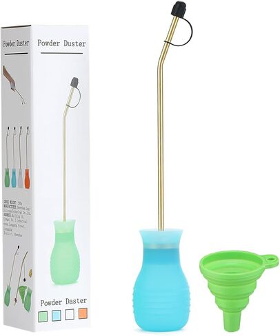 Powder Duster/Large Diatomaceous Earth Bulb Duster/Powder Applicator - Eco-Safe - Larger 8 OZ Diatomaceous Earth Bulb Duster/Applicator (green) in Saudi Arabia