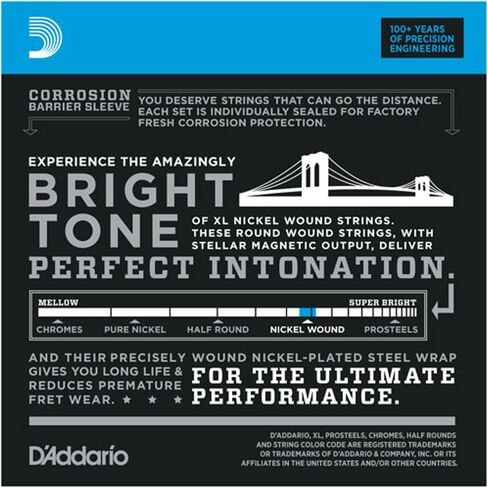 D'Addario E-Guit.String EXL110-10P 10-46 Nickel Wound 10 Sets - Electric Guitar Strings in Saudi Arabia