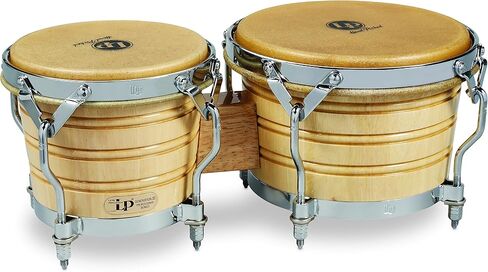 Latin Percussion LP201A-3 Bongo Drum, Natural/Chrome in Saudi Arabia