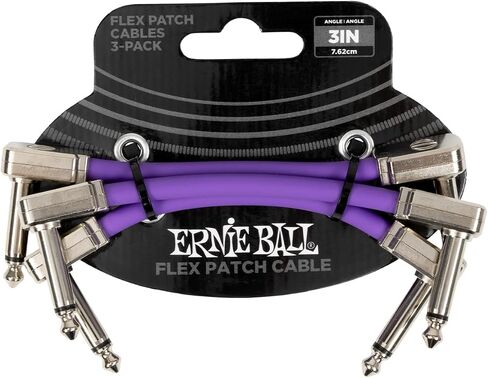 Ernie Ball Flex Patch Cable 18in - Black - Single in Saudi Arabia