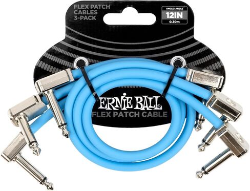 Ernie Ball Flex Patch Cable 18in - Black - Single in Saudi Arabia