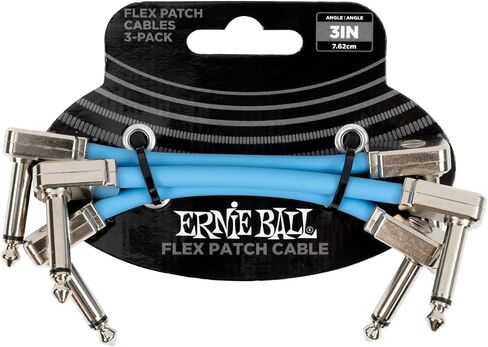 Ernie Ball Flex Patch Cable 18in - Black - Single in Saudi Arabia