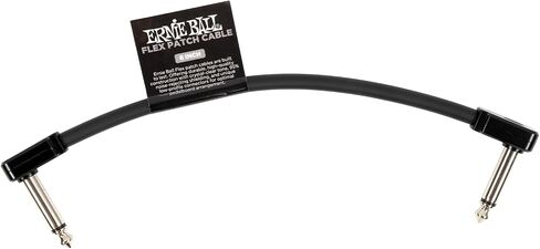 Ernie Ball Flex Patch Cable 18in - Black - Single in Saudi Arabia