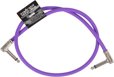 Ernie Ball Flex Patch Cable 18in - Black - Single in Saudi Arabia