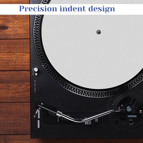 Turntable Platter Mat White Acrylic Turntable Mat, Anti Static Vinyl Record Player Vibration Dampening Felt Acrylic Record Player Platter Vinyl Slip Mats for Turntables Antistatic Tighter & Defined Ba in Saudi Arabia