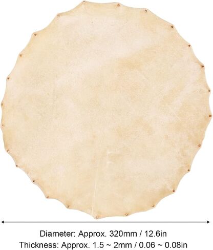 Goatskin Drum Head,Goat Skin Drum Head Bongo for Bongo Shaman Drums Djembe Replacement Parts Accessories in Saudi Arabia