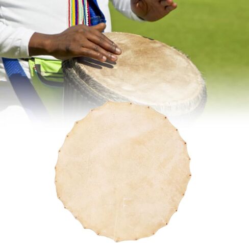 Goatskin Drum Head,Goat Skin Drum Head Bongo for Bongo Shaman Drums Djembe Replacement Parts Accessories in Saudi Arabia