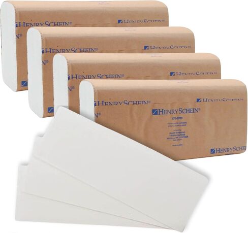 Multifold Paper Towels (570-0703) with Fast-Drying Absorbency Pockets, 16 Packs/Case, 250 Multifold Towels/Pack, White - 2 Packs (500 PCs) in Saudi Arabia