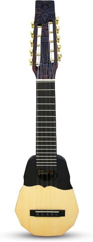 Ukulele Charango 10 أوتار - منحوتة يدويًا بتصميم الأنديز الفريد، ولمسة نهائية من الخشب الفاخر، وحقيبة منسوجة بحرفية - مثالية للموسيقيين المحترفين والمبتدئين وهواة الجمع، 27 بوصة in Kuwait