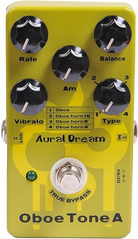 نغمة المزمار Aural Dream Oboe Tone A Synthesizer Guitar Effect Pedal تتضمن المزمار، قرن المزمار 16 بوصة، قرن المزمار 8 بوصة وقرن المزمار 4 بوصة مع وحدة الاهتزاز، تجاوز حقيقي. in Kuwait