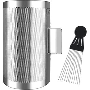 EastRock Guiro Shaker Stainless Steel 8" 13" Percussion Guiro Musical Instruments with Scraper for Live Performance