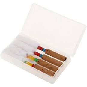 Alomejor Oboe 4Pcs Oboe Reeds Cork Wind Instrument Replacement Parts with Plastic Storage Box for Beginners Oboe Accessories