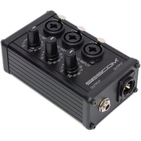 Sescom SES-3MIX 3-Input / 1-Output Passive XLR Mixer