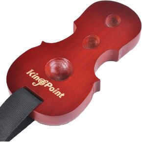 KingPoint Solid Wood Cello Endpin Rest Non-slip Stopper Anchor Protector in Cello Shape 3 Holes Holder