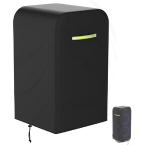 Party Speaker Dust Cover for Sony MHC V73D, JBL, Boat & More Partybox , Portable Speaker Cover Waterproof Dust 600D Oxford Cloth with Reflector Handle(H 36" x W 16" x L 16")