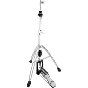RANMING Hi-Hat Stand for Cymbals Heavy-Duty 25mm Construction Professional Foldable Hi-Hat Stand Double Braced 3-Leg Design Height Adjustable Long Footboard Pedal for Drummer and Beginner