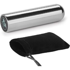 Hawaiian Guitar Stainless Steel Solid Slide 83Mm*22Mm With Metal Pick Silver