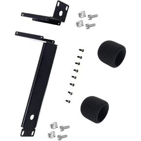 Dual Rack Mount Kit for Shur BLX4R, ULXD4 and P3T Pair Wireless Transmitters Installing in Rack Space Case