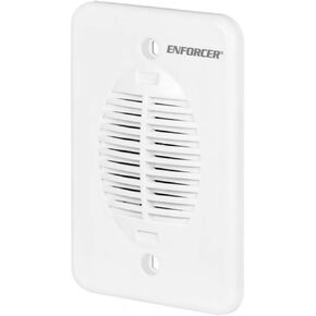 Seco-Larm SH-532BQ Flush-Mount Multi-Tone Chime, White Plastic Case, 3 Selectable Chimes, 80~88 dB Adjustable Sound Level, 12~24 VDC Operating Voltage, 130mA@12VDC Current Draw