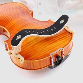 Violin Shoulder Rest, Violin Chin Rest for 4/4 Size, Shoulder Rest with Adjustable Design for Height,Acrylic Material High Strength Soft Sponge, Silicone Claws Fit for Violin 4/4&3/4