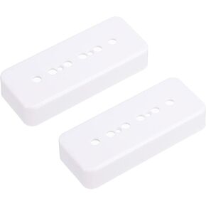 PATIKIL Guitar Pickup Cover 50/52mm Pole P90 Double Coil Pickup Plastic Closed Shell for Electric Guitar White 1 Set