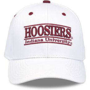 NCAA Indiana Hoosiers Unisex NCAA The Game bar Design Hat, White, Adjustable