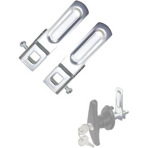 Truck Cap Camper Shell T-Handle Lock Latch Replacement Parts, Truck Bed Topper Door Locking Kit Accessories with Keys - Left Lock