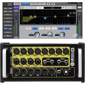 Medusa 16 Portable 16-Channel 4-Aux Out Portable Digital Mixer IP Control for iPad, Android Tablet, PC, Laptop, with Integrated Wi-Fi, 4 built-in effect engine (Designed in USA)
