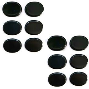 12 Pieces Drum Dampeners Drum Damper Gel Pads Drum Mute Silicone Drum Silencers for for Drums Tone Control Cymbals (Black)