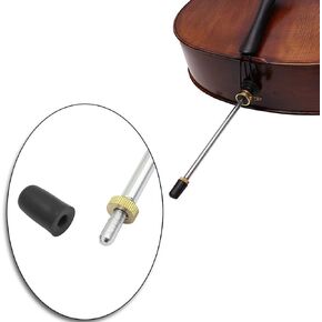 Cello Endpin Protector,5Pcs Portable Black Cello Rubber Endpin Tip Protector Musical Instruments Accessory