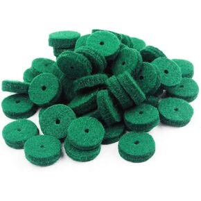 Alnicov 22MM Piano Felt Front Rail Regulating Punchings Green Keyboard Balance Washers Repair Parts Pack of 90