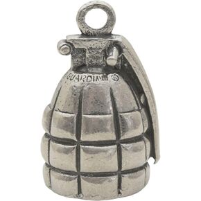 Guardian Bell Grenade Good Luck Bell w/Keyring & Black Velvet Gift Bag | Motorcycle Bell | Lead-Free Pewter | Good Luck Gift to Friends & Family | Bike Bell | Made in USA