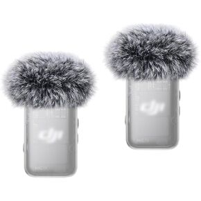 2-Pack Microphone Windscreen for DJI Mic 2 Transmitter (TX), Furry Wind Muff for OSMO POCKET 3