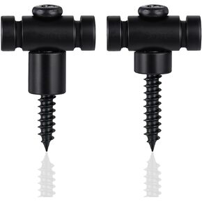 2 PCS String Trees for Electric Guitar, Black Metal Guitar Roller String Retainers, Guitar String Tree Roller, Roller String Tree Bar Guide Replacement Guitar Accessories