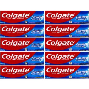 Colgate Cavity Protection Fluoride Toothpaste, Great Regular Flavor, Travel Size TSA Aproved, 1 Ounce (Pack of 8)