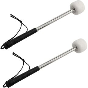 Drum Mallet Bass Drum Mallet 12INCH Wool Felt Drum Stick Instrument Band Accessories For Large Drums, Small Drums, etc. 2PCS