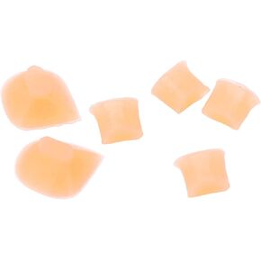 6Pcs Flute Brick Silicone Light Yellow Flutes Mute Key Pads Musical Instrument Parts Accessories Replacement for All Flutes