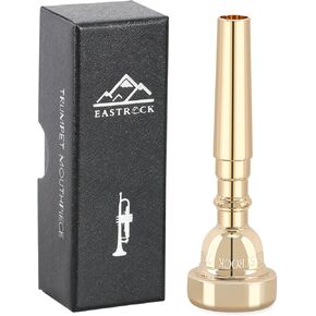 EastRock 7C Trumpet Mouthpiece Gold Plated Bb Trompeta Mouthpiece Trumpet Instrument Accessories Vacuum Packed