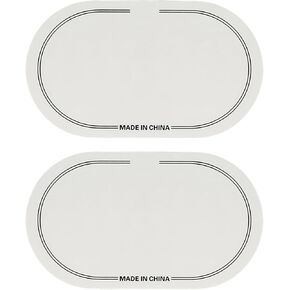 Drumhead reinforcement thin film version, bass drum reinforcement patch for anti-wear protection drumhead to prevent breakage (2packs Double pedal)