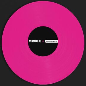 VirtualDJ Timecode Control Vinyl (Pink)