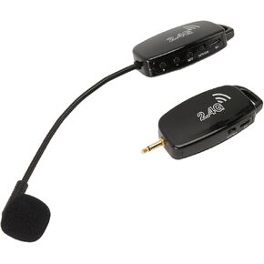 Saxophone Microphone System, Clip On Instrument Microphone for Sax and Trumpet, Rechargeable Compact Transmitter and Receiver Violin Microphone Pickup