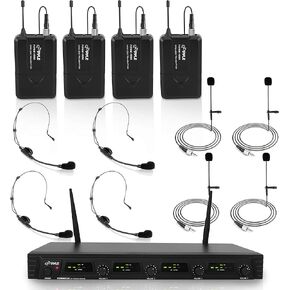 Pyle 4 Channel UHF Microphone System