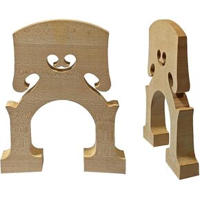 2pcs x 3/4 size Bass Bridge Maple wood Replacement Part Upright Bass Bridge, white, vlnp-147