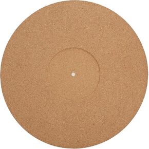 Joyzan Turntable Slipmat Mat, Record Anti Static Vibration Cork Non Slip Thick Vinyl Player Platter Pad Phonograph LP Tuning Demanding Improve Sound Audiophile Receding Center Cleaner Audio 12 Inch