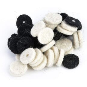 Eujgoov Strap Locks Buckle Protector Strap Button Felt Washer Guitar Tail Nail Washer Guitar Parts