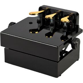 Piano Pedal Extenders Adjustable Height with 3 Pedals Designed for Kids and Beginners Wood Black