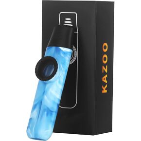 Newest Jade Style Kazoo, Adjustable Tone Professional ABS Resin Kazoo with Five Flute Diaphragms and Sling for Kids, Adults, and Music Enthusiasts (Green)