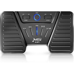 AITONE Wireless Page Turner Buletooth Foot Pedal Music Page Turner for iPad Tablets Android ios Phones Piano Keyboard Compatible with Various Music App (A-SP1)