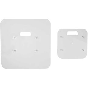 Rockville Top+Bottom Totem Plates to Make RTP32B/RTP82B into White Stands