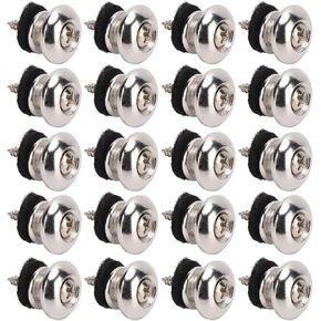 20Pcs Guitar Strap Button Metal Guitar Strap Locks And Buttons Set For Guitar Electric Guitar Bass Ukulele Performance Accessory